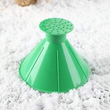 Raspador de hielo y nieve de un solo uso - Una herramienta de limpieza del parabrisas de invierno con punta cónica, mango ergonómico resistente, disponible en varios colores (verde/rojo/negro/azul) - Raspador de nieve portátil para vehículos (para hacer bolas de nieve), adecuado para parabrisas, ventanas, superficies de vidrio, artículo esencial para automóviles - Multicolor - Ver 10
