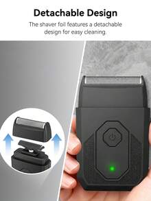 Reciprocating Electric Shaver With -C Fast Charging, Portable & Lightweight, - For Home/Travel - No Razor Refills, Ideal Gift For Beards & Sensitive - Multicolor - View 8