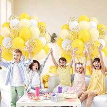 36个/56个10英寸/12英寸黄色、白色、肤色乳胶气球套装，适用于生日派对、婚礼装饰、周年纪念、家庭聚会、新年装饰、室内装饰、订婚装饰 - 彩色 - 查看 4