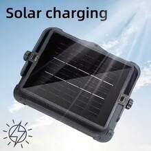 1pc 280 LED Outdoor Solar Powered Floodlight, Portable Foldable Handheld Work Light, Outdoor Camping Lighting With 5 Lighting Modes, USB Rechargeable/Solar Powered, Suitable For Camping, Hiking, Emergency Repair