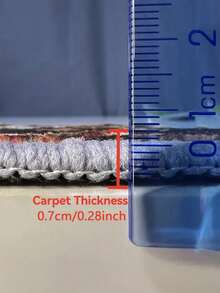 1 pieza Alfombra antideslizante de Papá Noel, de material de terciopelo de cristal lavable a máquina, decoración navideña, adecuada para la decoración del hogar, la cocina y la entrada en Navidad, felpudo lindo, regalo de Navidad - Multicolor - Ver 11