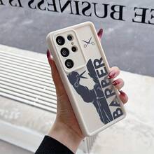La funda de teléfono BARBER Design para Samsung Galaxy S25 S24 S23 S22 S21 S20 FE Ultra Plus 4G 5G, cubierta trasera de TPU suave a prueba de golpes - Colores mixtos - Ver 5
