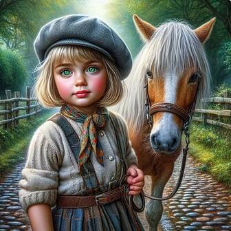 1 pieza de 11.75x11.75 pulgadas Pintura acrílica por números para adultos - Kit de arte de diamante DIY, bordado de punto de cruz, manualidades, conjunto de pintura de diamante de perforación completa para decoración de pared, diseño de dama con caballo