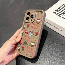 Fundas con diseño de guantes de copos de nieve y dulces. Compatibles con phone 17/17 Pro/17 Pro Max/16 Pro/16 Pro Max/16 Plus/15 Pro/15 Pro Max/15 Plus/14 Pro/14 Pro Max/14 Plus/13 Pro/13 Pro Max/12 Pro/12 Pro Max ... 11/11 / Pro / 11 Promax y Galaxy 22/23/24/25, Año Nuevo, Amor, Familia y Amigos - Marrón - Ver 2