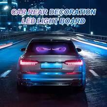 1 Pair Of LED Devil Eye Effect Decorative Lights, 12 Light Change Modes, Convenient And Fast USB Plug-In, Can Be Used For Car Or Theme Store Installation, Halloween Effect Lighting Kit. - Blue Eyes - View 1