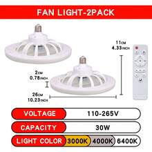 10Inch LED Fan Light, 5 Fan Blades, With Remote Control Function And Aromatherapy Function, Adjustable Color Temperature Brightness Wind Speed, Timing Function, For Bedroom Living Room Study Shop