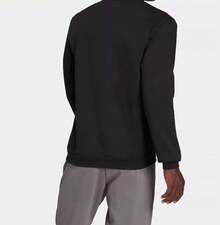 Adidas New Men's Soccer Sports Training Pullover Pullover Sweatshirt - Black - View 3