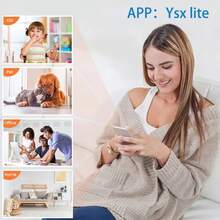 1080P高清无线WiFi迷你摄像头，婴儿监视器，室内安防监控摄像头，带夜视功能，IP摄像头视频录像机