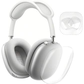 Funda protectora para auriculares Max, carcasa de piel dura de PC anti-arañazos, funda protectora compatible con Apple para AirPods Max (2024/2020)
