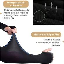Kit 6 piezas Sombrero para Sol Hombre, 2 Gorros Pescador  y Caqui con 2 Pares Mangas para Brazos+ 2 Pares de Gafas de Sol, para Caminar, Bicicleta, Camping y Pesca - inicial - Ver 5