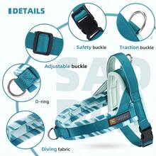 Escape Proof Dog Harness Quick Release And Fast Wear Soft Padded Durable Webbing Frame Adjustable Hand Wash Small-Medium Dogs 15-25''Chest Fit Easy To Use - Multicolor - View 2