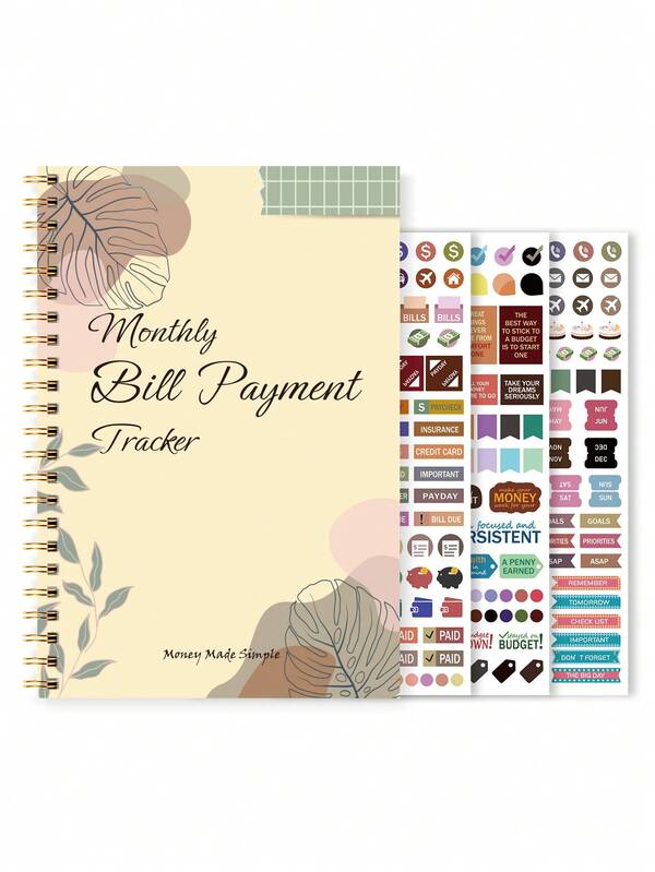 BUBU 1pc Budget Planner - Monthly Budget Book With Expense Tracker Notebook, Undated Bill Organizer & Finance Planner To Take Control Of Your Money,Account Book To Manage Your Finances