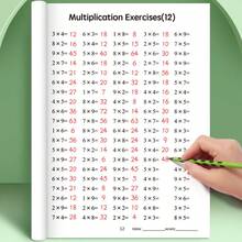 1 Stück Übungsheft für Multiplikation und Division für Grundschüler der 2. Klasse, Mathe-Lernkarten für Anfänger in Multiplikation und Division, geeignet für Schüler der Klassen 1, 2 und 3, Lernspiel zur Multiplikation für Unterricht und Zuhause, hilft Lernfähigkeit und kognitive Entwicklung zu verbessern, geeignet für frühe Bildung
