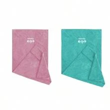 1 件多用途超细纤维吸汗健身毛巾，速干毛巾，适合户外跑步、健身器材垫、精美刺绣图案面巾、浴室浴巾秋季装饰、假日家居浴室装饰海滩必需品返校