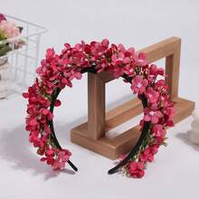 1pc Women's Fashionable Cute Realistic Hydrangea Flower Headband, Ideal For Photography, Cosplay And Decoration ,Hair Band ,Diadema ,Hair Hoop