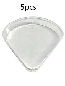 Petal Shape Powder Puff Storage Box Creative Cosmetic Puff Display Case Beauty Powder Puff Storage Creative Convenient Travel Powder Puff Storage Box Clear Triangular Makeup Sponge Holder Cosmetic Storage Box Transparent Plastic Organizer For Travel & Home Use Holiday Beach Bathroom Collection