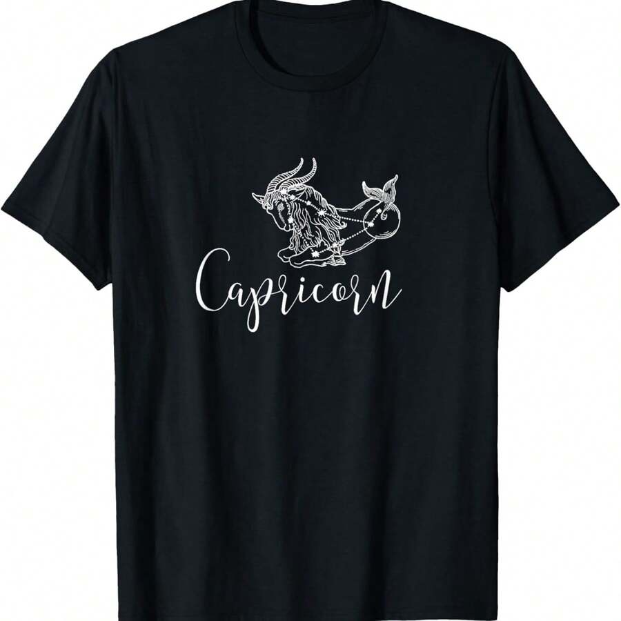 Capricorn Horoscope Shirt - Black - View 1