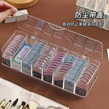 1pc Large Capacity Dustproof Invisible Contact Lens Storage Box, Daily Disposable Contact Lens Holder, Compartment Style Solid Color Case, Multi-Pair Capacity, Gift For Women, Christmas Gift, Ideal Gift For Her - Multicolor - View 2