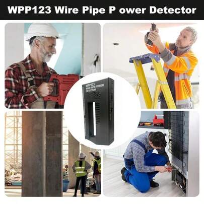 壁スタッドファインダー、死角なしの正確な位置特定。多機能壁スキャナー、正確な検知、広範囲に適用可能。より安全な穴あけが可能。壁探知機は壁、天井、床の隠れた金属やワイヤーを検知できる、金属と通電ワイヤーの検知に適しています。