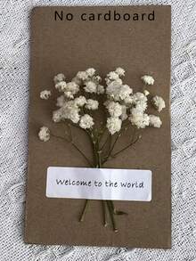 110支白色迷你干花花束 - 非常适合DIY装饰、贺卡、婚礼、家居和办公室装饰