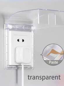 1pc 86 Type Adhesive Waterproof Outlet Box, Bathroom Waterproof Switch Cover, Outlet Cover, Plug Water Protection Box, Fish Cover, Bathroom, Kitchen, Low Position Anti-Electric Shock Safety Cover - Multicolor 5 - View 19