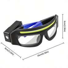 COB Headlamp With Headband, 5 Modes, Type-C Rechargeable, Motion Sensor, Adjustable Lighting Angle, Portable Sensor/Switch Button, Ideal For Camping, Fishing, And Outdoor Adventures Camping Headlamp | Adjustable Headlamp | Durable Headlamp - Màu vàng - Xem 8