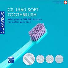 Curaprox Toothbrush Set CS 5460 - Pack Of 3 Ultra Soft Manual Toothbrushes For Adults 5460 With Super Soft CUREN Bristles - Random Color - Colours Vary - View 3