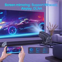 VELEC HY320 Mini Projector 4K Ultra HD, Android 11.0, Lightweight And Portable 1280P 720P 320ANSI, 180° Projection, Multi-Angle Adjustment, Wi-Fi & Wireless Enabled - 查看 7
