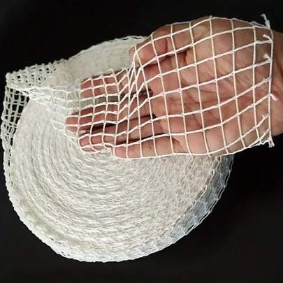 Elastic Meat Net Roll, Versatile Elastic Beef Net For Sausages, Ham, Hot Dogs And Smoked Meats - Kitchen & Home Sausage Making Tool, Ham Netting For DIY Meat Preparation, White