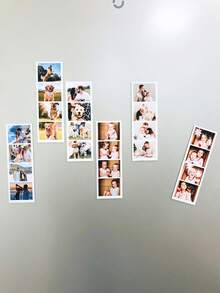 Custom Photo Strip Magnets Personalized Photo Booth Home Photo Keepsake Gift Engagement Photo Fridge Magnet Valentine's Day Gift Gift For Her Gift For Him Gift For Mom Gift For Friend Home Decor Decoration Personalized Gift - Multicolor 2 - View 6