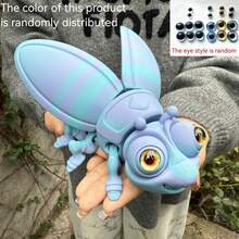 1pc 3D Printed Firefly Statue Figurine, Movable Doll Statue With Realistic Eyes, Available In 2 Sizes, Christmas Gift, Birthday Gift, Party Decor, Suitable For Any Occasion, 3D Printed Animal