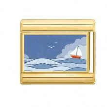 1件海洋系列照片模块化手链，可DIY替换海洋元素，适合作为派对礼物送给亲戚、朋友/情侣，也适合圣诞节、新年、万圣节、情人节、开斋节、秋季色调、本地风格、不锈钢首饰、圣诞装饰、派对穿搭指南、圣诞礼物、圣诞家居装饰、万圣节配饰、万圣节必备品、四季皆宜、学校、晚会、毕业典礼等场合。 - M293731 - 查看 3