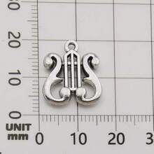 Colgante de joyería de liga, accesorios de collar y pulsera, tono de instrumento musical​​Colgante Le Symbol - 10793-1,2 g - Ver 12