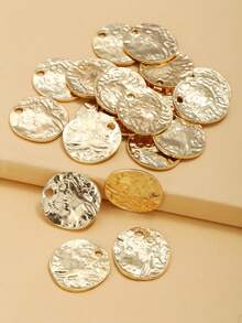 RINTOLER 20pcs Round DIY Jewelry Accessory - Yellow Gold - View 4