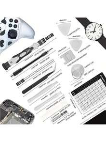 Magnetic Precision Screwdriver Set Computer Pc Phone Repair Tool Kit Metal Magnetic Manual Use Without Electricity For Mobile Phones Cameras Clocks Disassembly And Repair, Home Maintenance Versatile Tool Kit Durable Screwdriver Set - Black - View 4