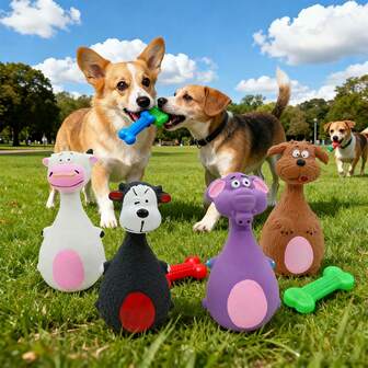 狗狗磨牙玩具，骨头形状，既能娱乐又能磨牙，宠物用品，宠物磨牙玩具，清洁牙齿，互动游戏