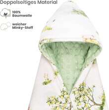 Baby Swaddling Blankets Love Valentine - 綠色 - 查看 4