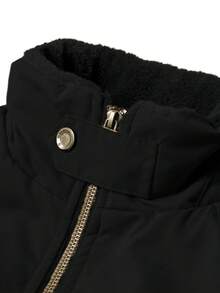 男士冬季户外抓绒外套，两侧带口袋，适合步行、工作、旅行等场合。 - 黑色 - 查看 4