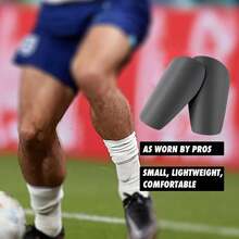 1 Pair Mini Master Football Shin Guards, Thickened, Unisex, Symmetrical Left & Right, Football Leg Protector, Wear-Resistant, Student Soccer Shin Pads - Symmetrical Light Plates - View 4
