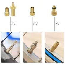 Presta Schrader Adaptor, 16PCS YASI Brass Bike Pump Adapters, Ball Pump Needle, Balloon Inflatable Toys Nozzle Inflator Adapter, Pump Accessories Standard Pump Or Compressor1 - Initial - View 2