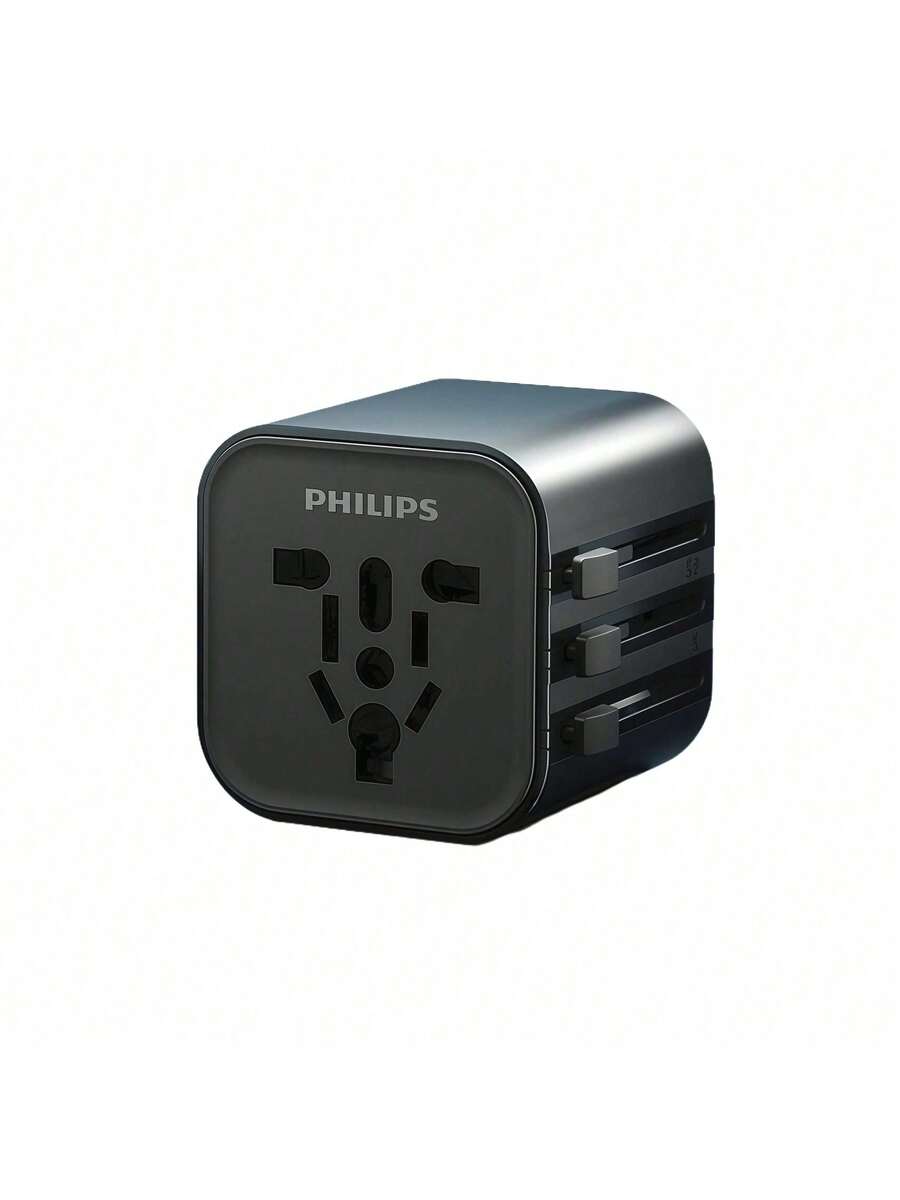 PHILIPS SPB1013B/93國際旅行插頭 旅行必備 隨身旅遊神器 多個國家及地區可用 方便便攜 轉換插頭 留學 出國旅行 多色可選 - 英規插(220-240V) - 查看 1