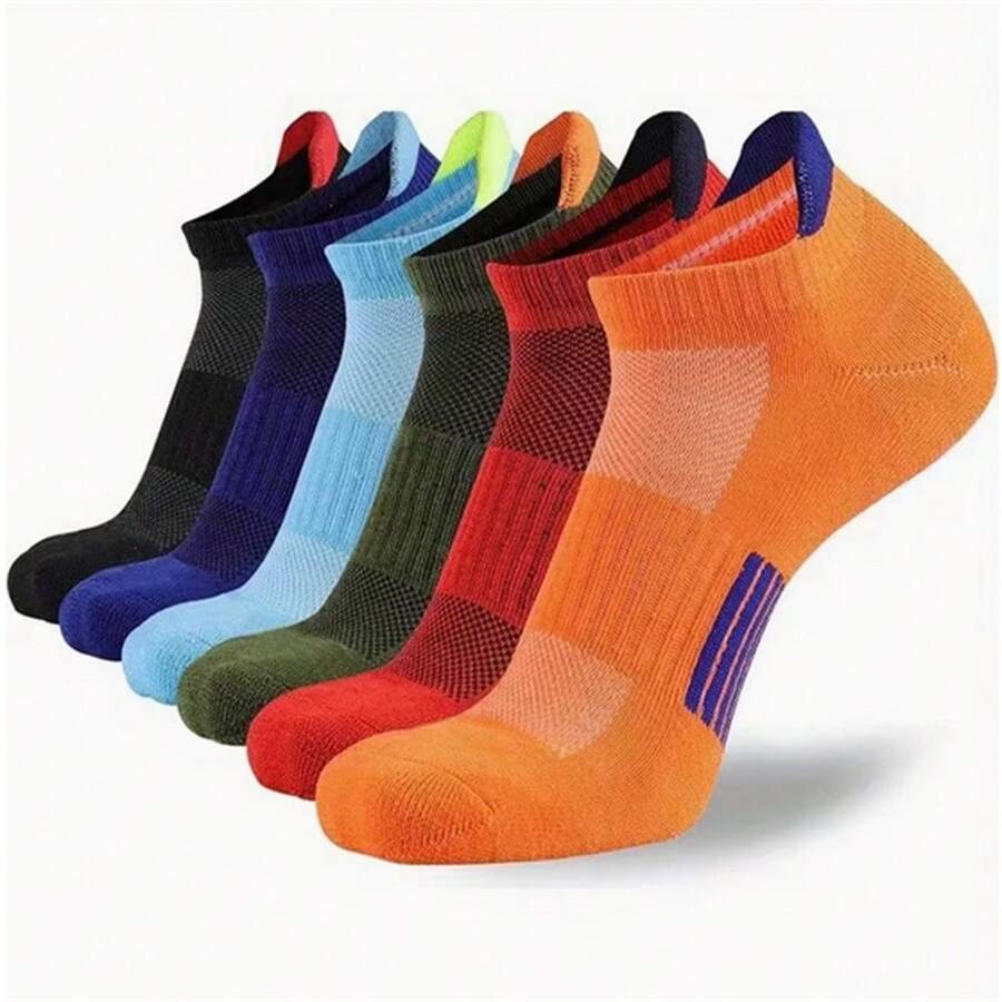 Men's Breathable Comfortable 3D Textured Non-Slip Outdoor Sports Casual Fitness Low-Cut Socks - Multicolor - View 1
