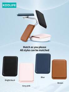 1pc Koolife Magnetic Card Holder Leather Case Compatible With IPhone 17 Series, Fits 12/12 Pro/12 Pro Max, 13/13 Pro/13 Pro Max, 14/14 Plus/14 Pro/14 Pro Max, 15/15 Pro/15 Plus/15 Pro Max, 16/16 Pro/16 Plus/16 Pro Max, 17 Pro Max, 17, 17 Pro, 17 Air