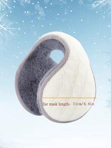 Orejeras plegables de unicolor unisex, cálidas y suaves orejeras de invierno para hombres, cubiertas de orejas plegables adecuadas para el transporte diario, el trabajo y las actividades al aire libre en otoño/invierno - orejeras - Ver 3