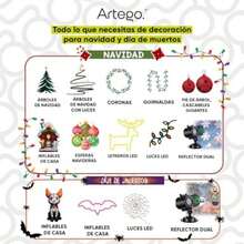 Artego Árbol De Navidad Nevado Noble 190CM Pine Slim Tipo lápiz Ramas Premium Material Polietileno (PE) Pino Navideño + Maleta transportadora Christmas Tree (Noble – 190CM)(NOBLE – 220CM) - Multicolor - Ver 9