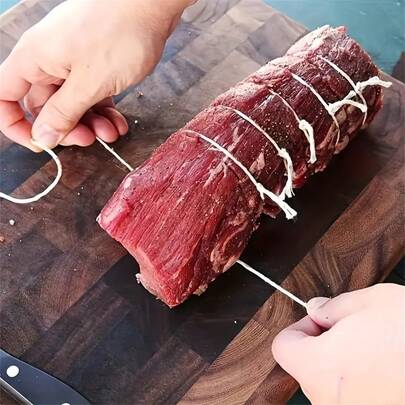 1 Piece 100m 100% Butcher's Twine, Suitable For Baking, Meat Tying, Sausage Making And Crafts - Durable And Multipurpose For Kitchen And Crafts Use, Great For Sausage Tying, Craft Projects And More | Multipurpose Twine | Durable Rope