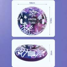 Inflatable Snow Tube, Inflatable Snow Skiing Sledge, Towable Water Skiing Circle