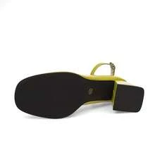 Geeyea Elegant Women's High Heels, Ankle Buckle Design, Multiple Colors To Choose From, Thick Heel Design, Suitable For Dance Parties, Also Suitable For Plus-Size Women, Shiny Leather Shoes, Local Warehouse Women's Products,Shoes For Women,Heels For Women,Local Warehouse Items For Women - 綠色 - 查看 6