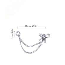 1Pc/2/4Pcs Chain Magnetic Hem Clips, No-Sew Adjustable Pant Leg Cuff Fixer, Star/Bow/Heart/Bear/Pearl Style, No-Sew Hem Shortener, Versatile Pant Leg Chain Decoration Clip, Instantly Shorten Sleeve Length, Suitable For Sleeves, Hem, Pant Legs, Prevent Pant Leg Dragging, Secure And Convenient Pant Leg Fixation, Multiple Colors, Dress Accessory, Shirt Adjuster, Fashion Accessory, Cute Fastener, Clothing Clip, Garment Adjuster - Multicolor - View 12