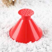 Raspador de hielo y nieve de un solo uso - Una herramienta de limpieza del parabrisas de invierno con punta cónica, mango ergonómico resistente, disponible en varios colores (verde/rojo/negro/azul) - Raspador de nieve portátil para vehículos (para hacer bolas de nieve), adecuado para parabrisas, ventanas, superficies de vidrio, artículo esencial para automóviles - Multicolor - Ver 8
